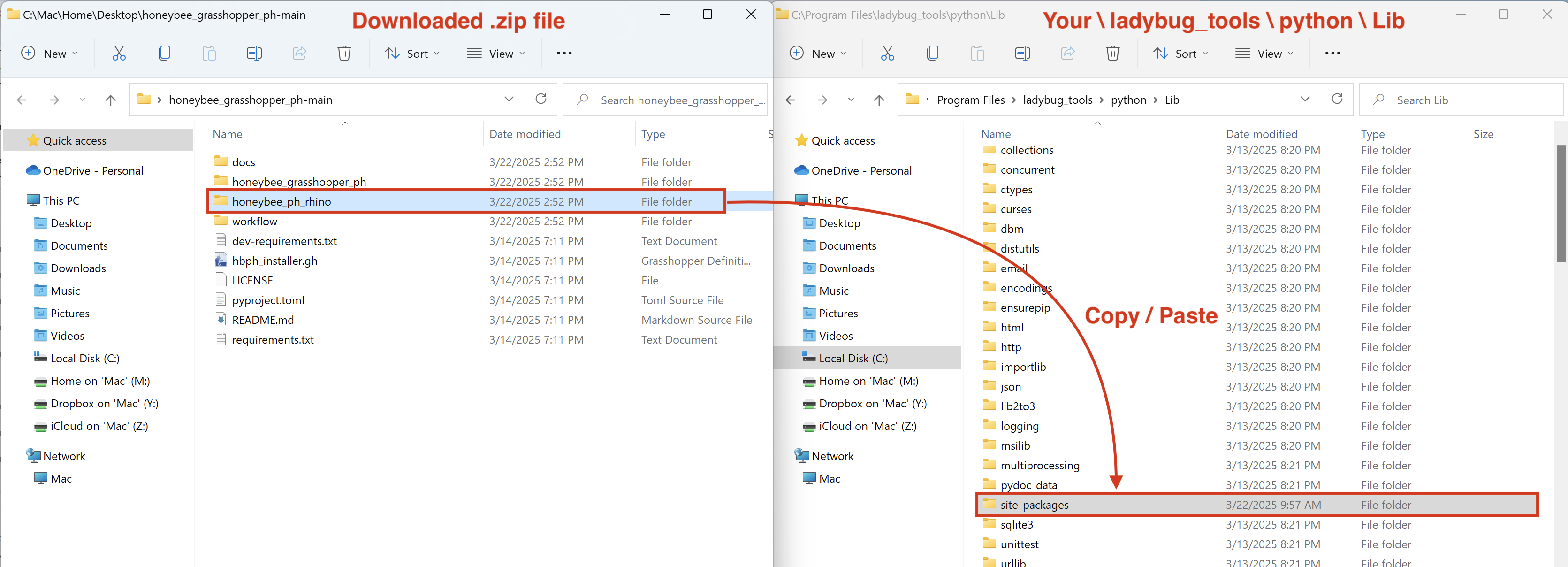 Copy Grasshopper libraries