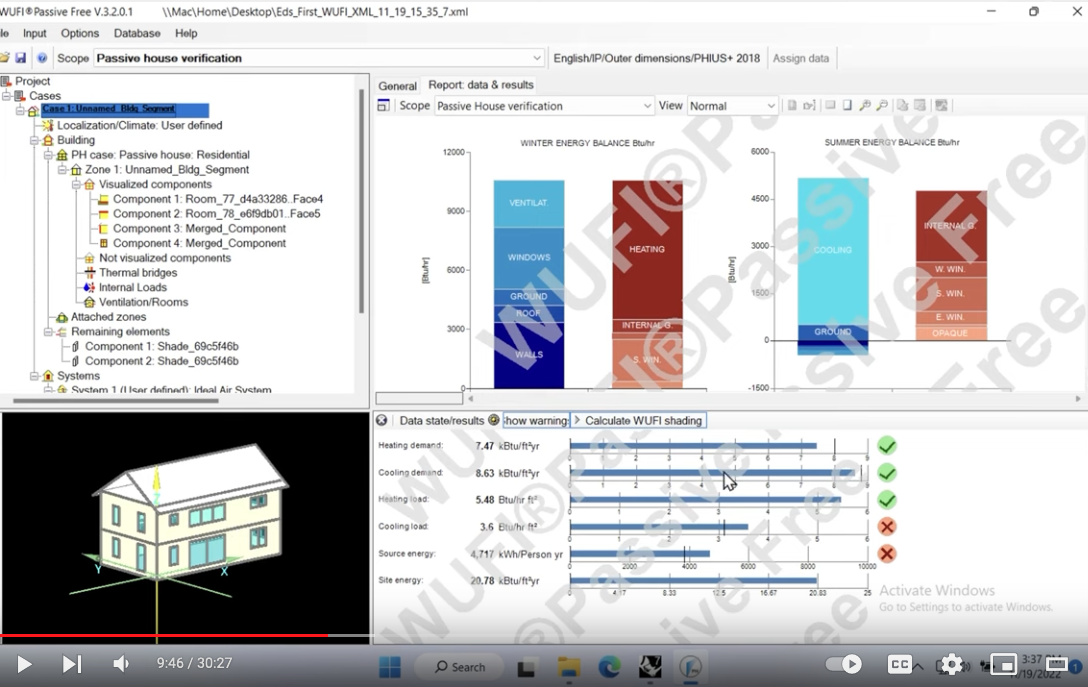 WUFI-Passive YouTube Tutorial Series